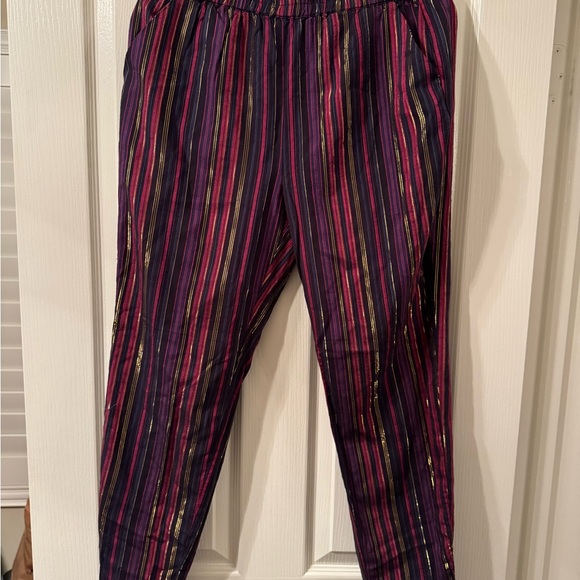 Marine Layer Alison Tencel Multicolor Striped Joggers - Picture 5 of 11